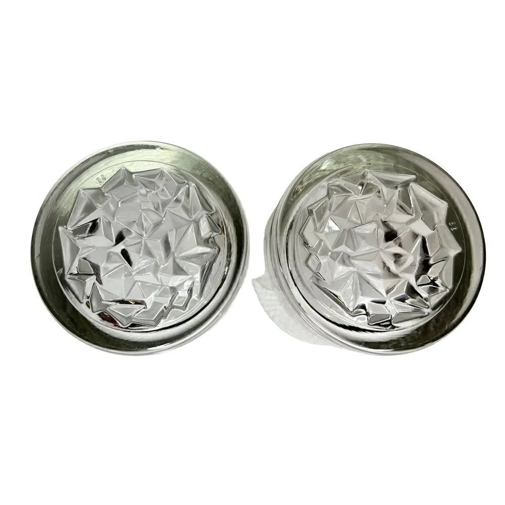 Collectible Set of 2 Heavy Diamond Cut The Glenlivet Rocks Whiskey Glasses EC